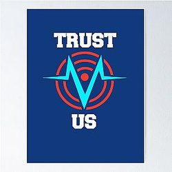 Voxtek Trust Us Hazbin Hotel Poster