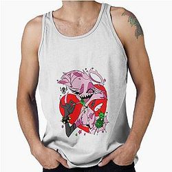 Hazbin Hotel Angel Dust Devil and Angel Tank Top