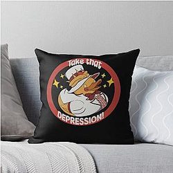 Hazbin Hotel Depression Throw Pillow