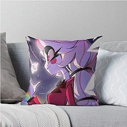 Hazbin Hotel Angel Dust Throw Pillow