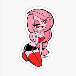 Pin Up Charlie Valentines Day Hazbin Hotel Sticker