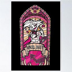 Angel Dust Stained Glass - Hazbin Hotel Poster