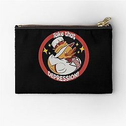 Hazbin Hotel Take That Depression Zipper Pouch