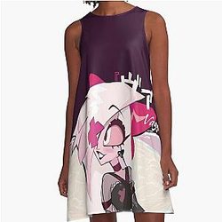 Vaggie Happy Skyness Hazbin Hotel A-Line Dress