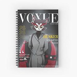 Husk Hazbin Hotel Magazine Cover Spiral Notebook