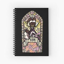 Adam Stained Glass Hazbin Hotel Spiral Notebook