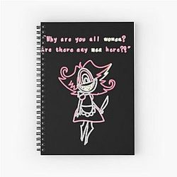 Neon Nifty Hazbin Hotel Spiral Notebook