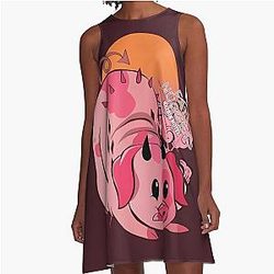 Hazbin Hotel Fat A-Line Dress