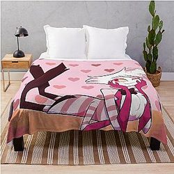 Hazbin Hotel Angel Dust Throw Blanket