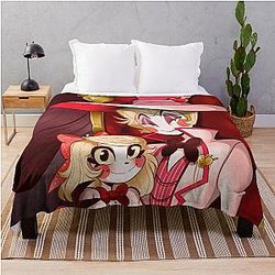 Lucifer Morningstar Hazbin Hotel Throw Blanket