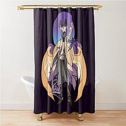 Hazbin Hotel Adam Rock Star Shower Curtain
