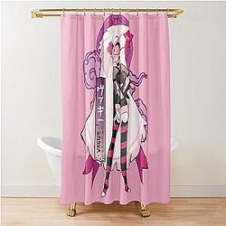 Vaggie Happy Hazbin Hotel Shower Curtain