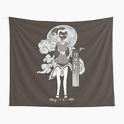 Lute Masked Hazbin Hotel Tapestry