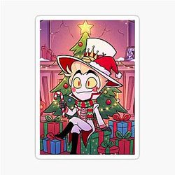 Christmas Hotel Hazbin Lucifer Sticker