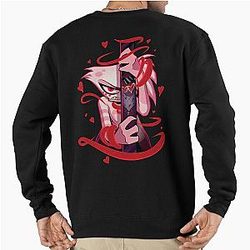 Angel Dust and Valentino Addict Hazbin Hotel Pullover Sweatshirt