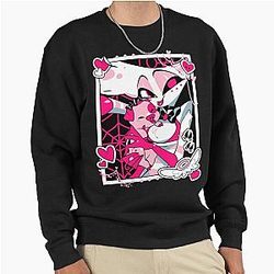 Angel Dust and Fat Nugget Selfie - Hazbin Hotel Pullover Sweatshirt