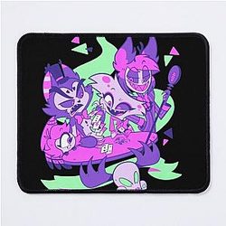 Alastor Husk Angel Dust Playing Cards Hazbin Hotel Mouse Pad