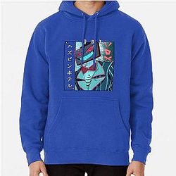 Vox Inspired Hazbin Hotel Fan Art Digital Retro Aesthetic Pullover Hoodie