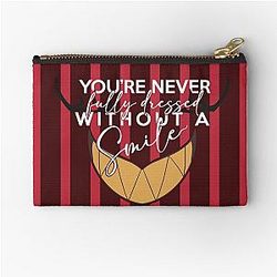 Hazbin Hotel Alastor You're Never Fully Dressed With a Smile Zipper Pouch