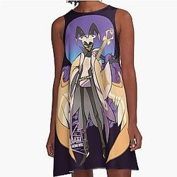 Hazbin Hotel Adam Rock Star A-Line Dress