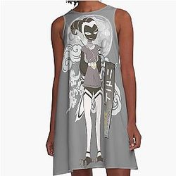 Lute Masked Hazbin Hotel A-Line Dress