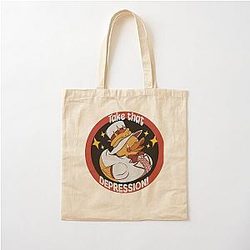 Hazbin Hotel Take That Depression Cotton Tote Bag