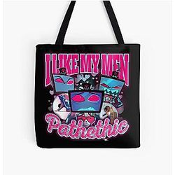 Vox Hazbin Hotel I love my men pathethic All Over Print Tote Bag