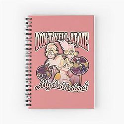 Hazbin Hotel Abel - Don't yell at me my dad died Spiral Notebook