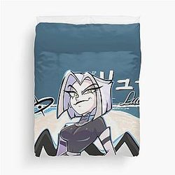 Luella of the Powers Skyness Hazbin Hotel Duvet Cover