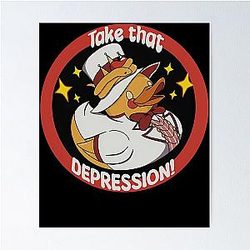 Hazbin Hotel Taking Down Depression Poster