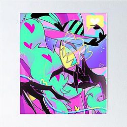Hazbin Hotel Valentino Coloring Poster