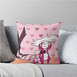 Hazbin Hotel Angel Dust Throw Pillow