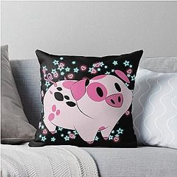 Fat Nuggets Hazbin Hotel Throw Pillow
