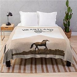 Heartland Ranch Horse Throw Blanket