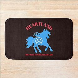 HL Ranch: Black Heartland Ranch Bath Mat