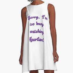 Sorry I'm busy watching Heartland A-line dress