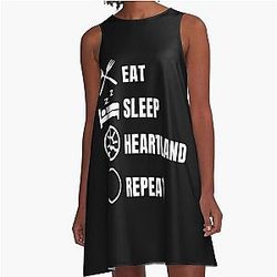 Heartland Ranch Amy and Ty Gift  A-Line Fitted V-Neck Dress