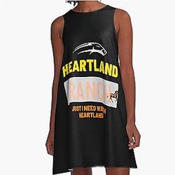 HL Ranch Black A-Line Dress Heartland Ranch Merchandise