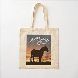 Heartland Ranch Horse Cotton Tote Bag