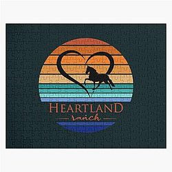 Heartland Ranch, glitter heartland, sunset heartland, heartland netflix, heart Jigsaw Puzzle