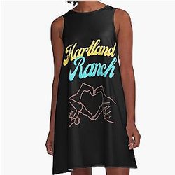 HL Ranch Black Heartland Ranch A-Line Dress