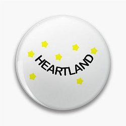 Heartland and Stars Pin