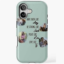 Faith Strong Fight Love Heartland iPhone Tough Case