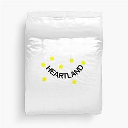 Heartland and Stars Duvet Cover