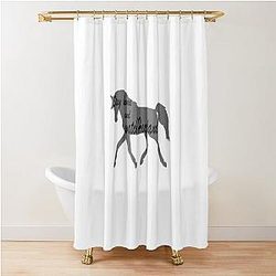 Stay home and watch Heartland shower curtain