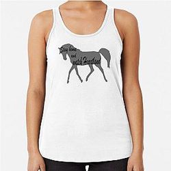 Stay at home and watch Heartland racerback tank top