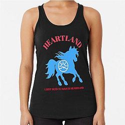 HL Ranch Black Heartland Ranch Racerback Tank Top
