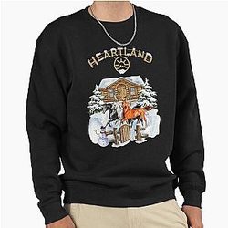 Merry Christmas Horse Lovers Heartland Ranch Horse Owner Essential Pullover Sweatshirt