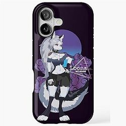 Loona - Goth Girl Retro Hazbin Hotel Helluva Boss iPhone Tough Case