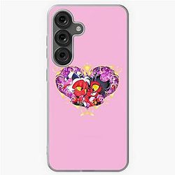 Helluva Boss Moxxie and Millie Heart Frame Samsung Galaxy Soft Case